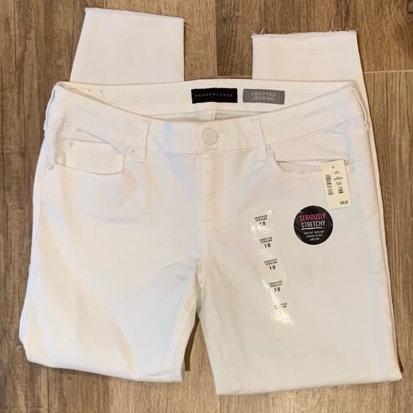 Aeropostale Pants - Aeropostale Sz 10 White Stretch Capris jeggings